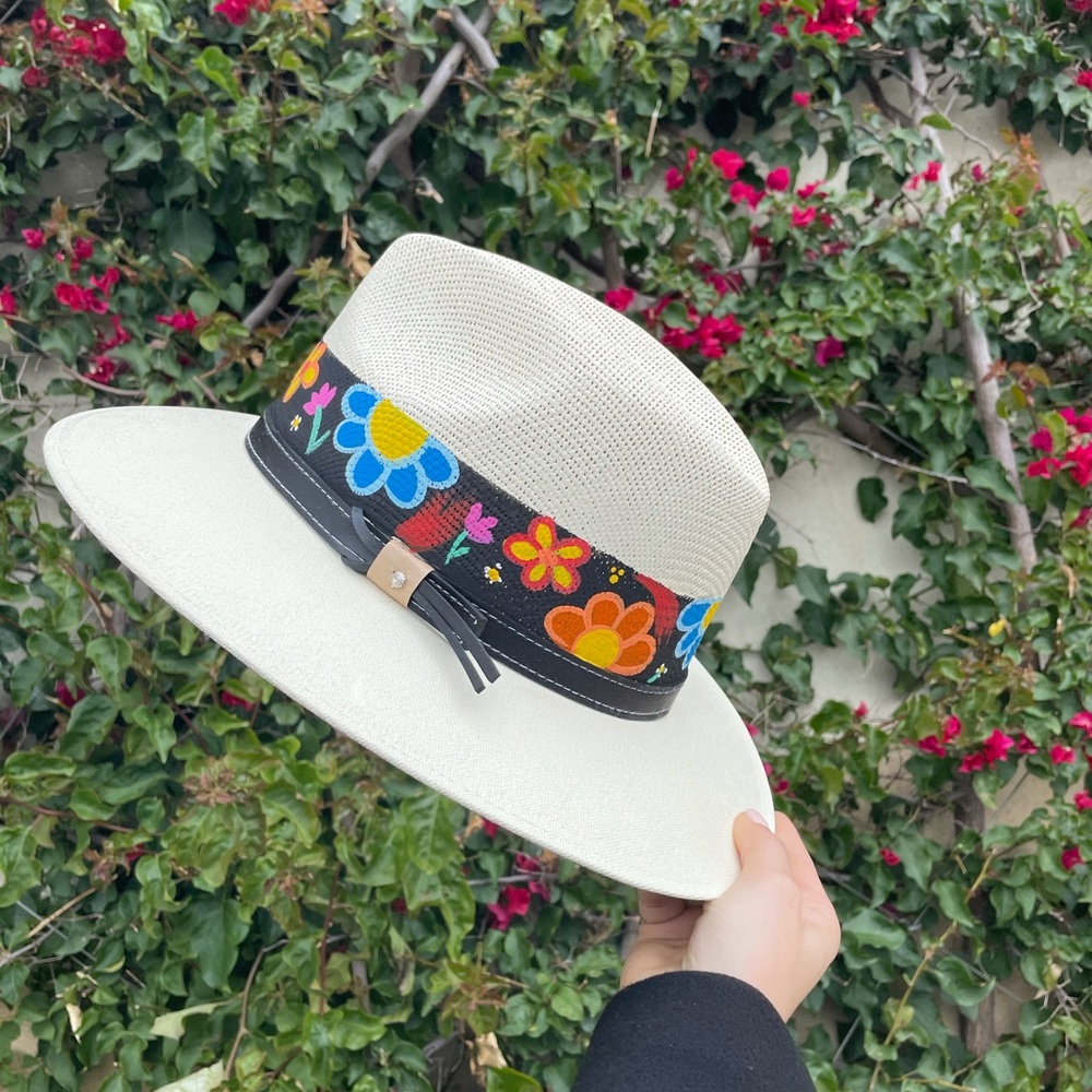 Hand Painted Straw Hat